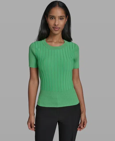 Karl Lagerfeld Women's Crew Neck Sweater In Green