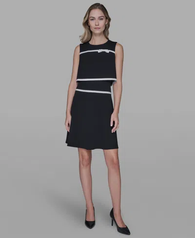 Karl Lagerfeld Women's Crewneck Dress In Multi