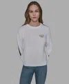 Karl Lagerfeld Women's Crewneck Sweater In Multi