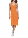 Karl Lagerfeld Women's Crochet Knit Sleeveless Midi-dress