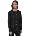 Karl Lagerfeld Women's Cropped Denim Jacket