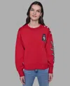 Karl Lagerfeld Women's Gifting Crown Karl Patch Sweatshirt In Red