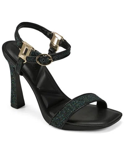 Karl Lagerfeld Paris Cybil Ankle Strap Sandal In Animal Print