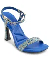 Karl Lagerfeld Paris Cybil Ankle Strap Sandal In Blue Multi