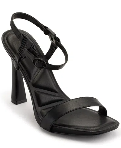 Karl Lagerfeld Women's Cybil Ankle Strap Sandal In Black