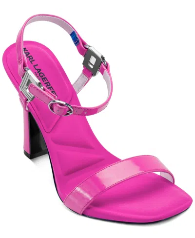Karl Lagerfeld Women's Cybil Ankle Strap Sandal