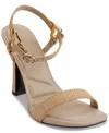 Karl Lagerfeld Cybil Womens Woven Square Toe Heels In Natural