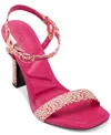 Karl Lagerfeld Paris Cybil Ankle Strap Sandal In Teaberry