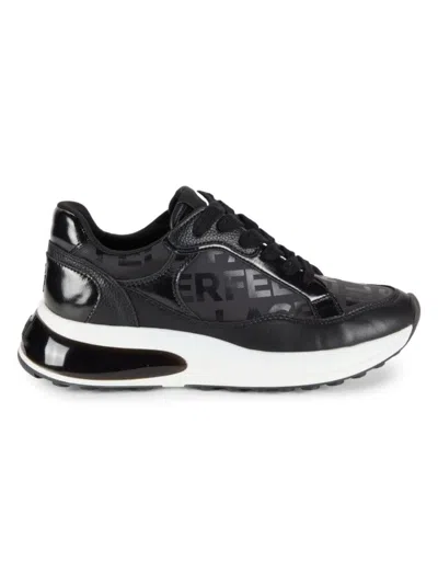 Karl Lagerfeld Women's Daima Logo Low Top Sneakers In Black