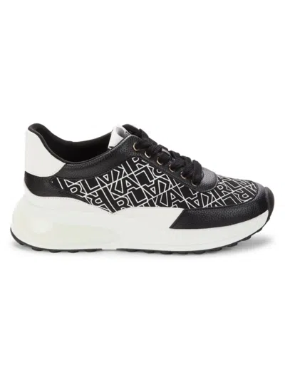 Karl Lagerfeld Women's Dallas Logo Chunky Sneakers In Black White