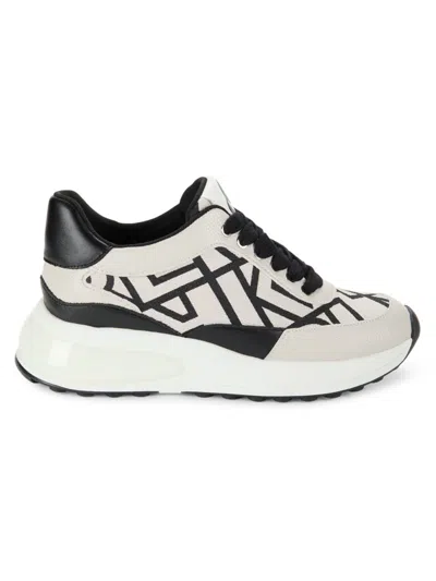 Karl Lagerfeld Women's Dallas Two Tone Chunky Sneakers In Soft White