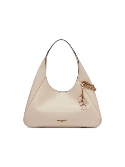 Karl Lagerfeld Women's Delaine Leather Hobo Bag