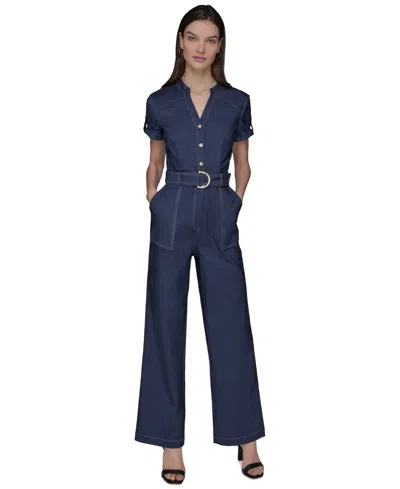 Karl Lagerfeld Women's Denim Millennium Jumpsuit