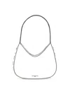 Karl Lagerfeld Women's Desi Leather Shoulder Bag In White