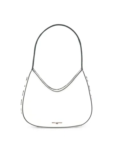 Karl Lagerfeld Women's Desi Leather Shoulder Bag In White