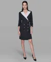Karl Lagerfeld Women's Double-breasted Blazer Dress In Black
