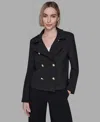 Karl Lagerfeld Women's Double-breasted Jacket In Black