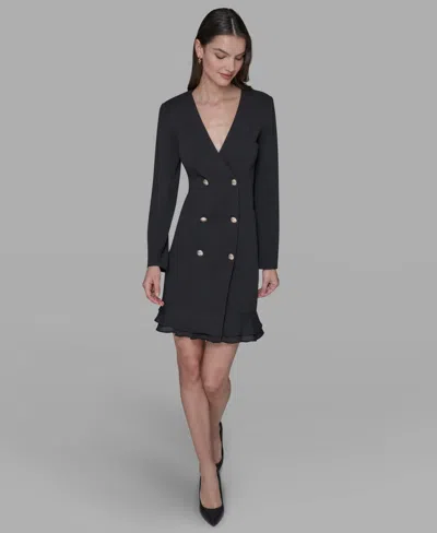 KARL LAGERFELD WOMEN'S DOUBLE-BREASTED JACKET DRESS