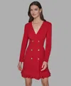 Karl Lagerfeld Women's Double-breasted Jacket Dress In Red