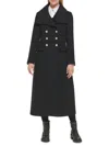 Karl Lagerfeld Women's Double Breasted Military Coat In Black