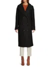 Karl Lagerfeld Women's Double-breasted Wool-blend Coat In Black
