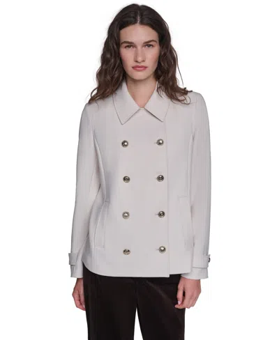 Karl Lagerfeld Women's Double-breasted Jacket In White