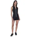 Karl Lagerfeld Women's Drawstring Romper In Black