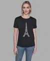 Karl Lagerfeld Women's Eiffel Tower T-shirt In Black