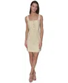 Karl Lagerfeld Boucle Tweed Square Neck Dress In Frsia Yw,s