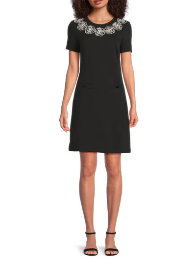 Karl Lagerfeld Women's Embellished Minidress In Black