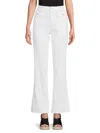Karl Lagerfeld Women's Flared-leg Jeans In White