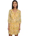 KARL LAGERFELD WOMEN'S FLORAL-PRINT BELTED A-LINE DRESS