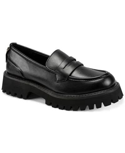 Karl Lagerfeld Women's Genovia Slip-on Loafers In Black