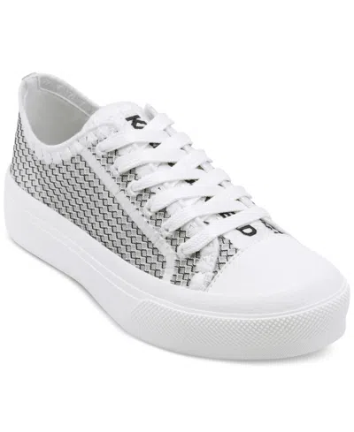 Karl Lagerfeld Women's Giddeon Sneakers In White,black