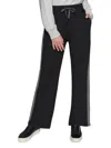 Karl Lagerfeld Women's Glitter Tape Drawstring Pants In Black