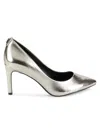 Karl Lagerfeld Royale High Heel Pumps In Pewter