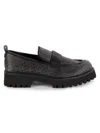 Karl Lagerfeld Paris Grady Crystal Lug Sole Loafer In Black
