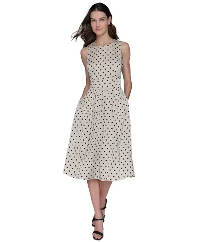 Karl Lagerfeld Women's Hammered Satin Midi Dress