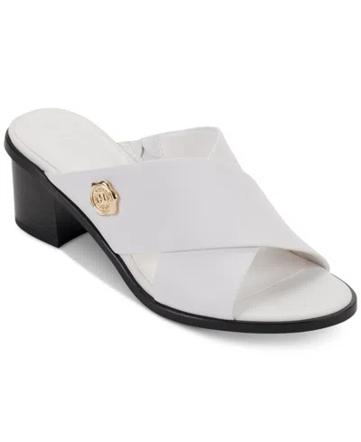 Karl Lagerfeld Women's Henryk Crisscross Sandals In Bright White