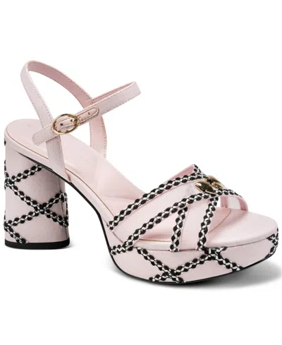 Karl Lagerfeld Women's Hickory Platform Dress Sandals In Pink