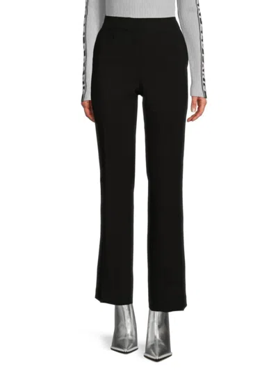 Karl Lagerfeld Women's High Rise Solid Pants In Black
