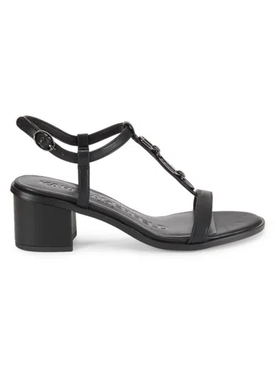 Karl Lagerfeld Women's Hilary Block Heel Sandals In Black