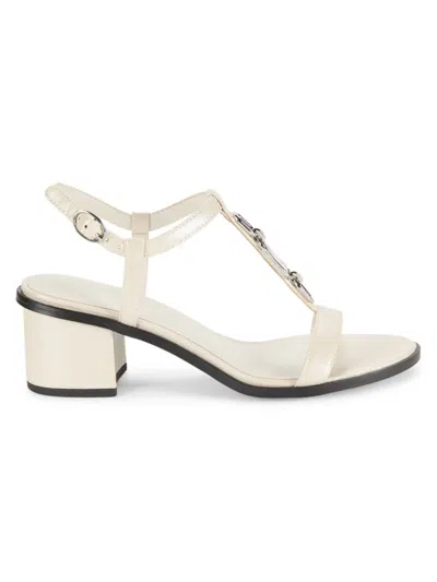 Karl Lagerfeld Women's Hilary T Strap Sandals In Soft White
