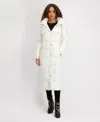 Karl Lagerfeld Women's Hooded Snap-front Puffer Coat In White