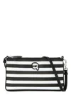 Karl Lagerfeld Ikon Shoulder Bag In 1mc Black White
