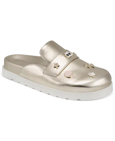 Karl Lagerfeld Women's Islay Macaron Flat Mules In Animal Print