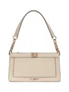 Karl Lagerfeld Women's Ivette Leather Shoulder Bag In White