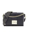 Karl Lagerfeld Women's Jolie Harlow Leather Crossbody Bag In Black Gunmetal