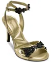 Karl Lagerfeld Women's Kallie Peep Toe Sandals In Gold