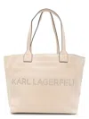 Karl Lagerfeld Medium K/march Tote Bag In Beige